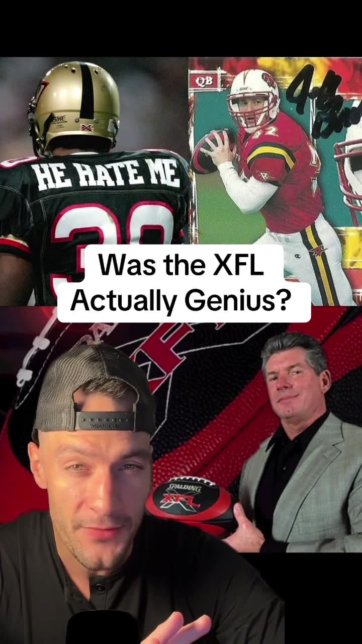 Joe DiRico presenting the story of The XFL